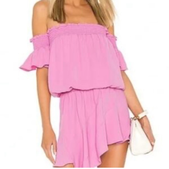 Amanda Uprichard Dresses & Skirts - Amanda Uprichard Vibrant Pink Ruffle Dress